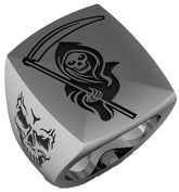 Wholesale GRIM REAPER W SICKLE STAINLESS STEEL BIKER RING ( sold by the piece )